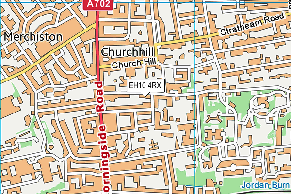 EH10 4RX map - OS VectorMap District (Ordnance Survey)