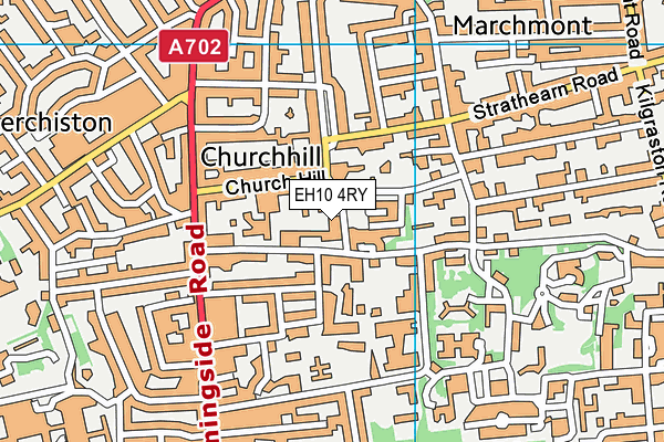 EH10 4RY map - OS VectorMap District (Ordnance Survey)