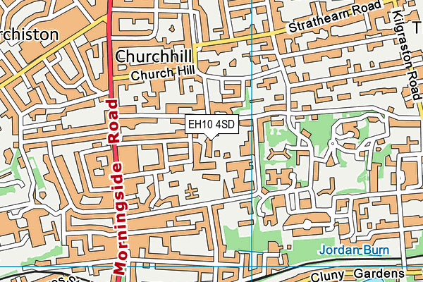 EH10 4SD map - OS VectorMap District (Ordnance Survey)