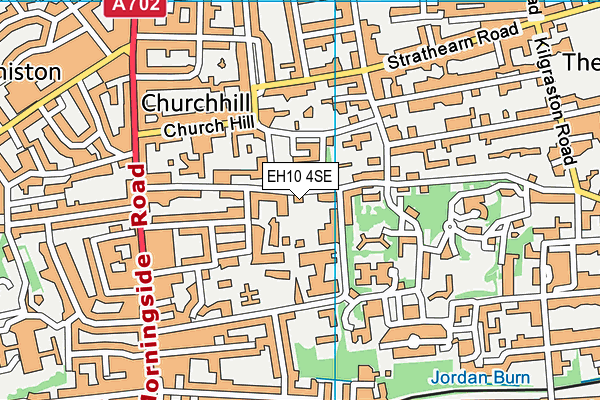 EH10 4SE map - OS VectorMap District (Ordnance Survey)