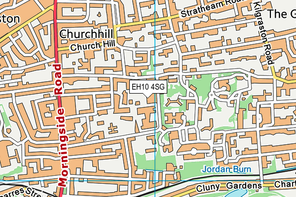 EH10 4SG map - OS VectorMap District (Ordnance Survey)