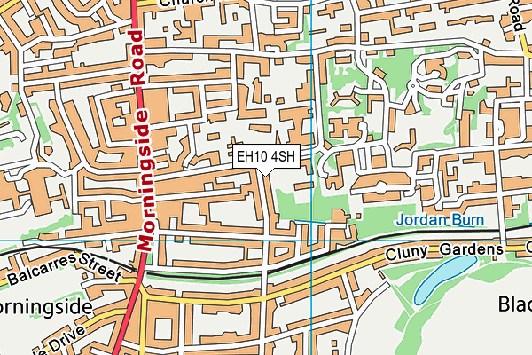 EH10 4SH map - OS VectorMap District (Ordnance Survey)