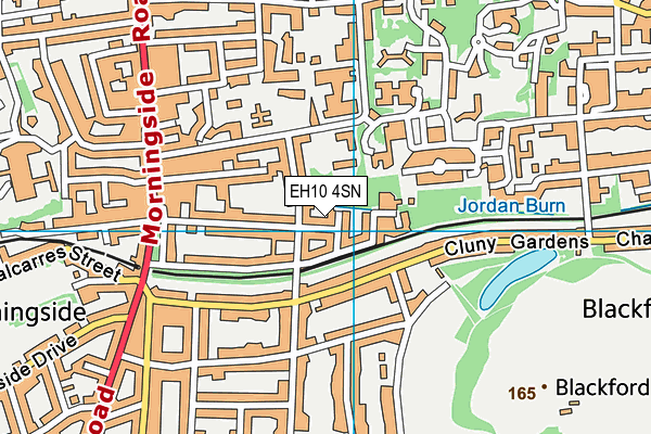 EH10 4SN map - OS VectorMap District (Ordnance Survey)