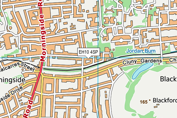 EH10 4SP map - OS VectorMap District (Ordnance Survey)