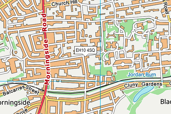 EH10 4SQ map - OS VectorMap District (Ordnance Survey)