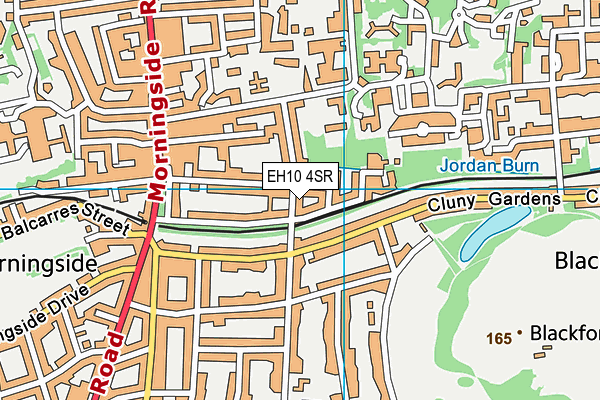 EH10 4SR map - OS VectorMap District (Ordnance Survey)