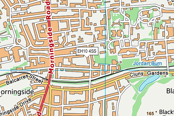 EH10 4SS map - OS VectorMap District (Ordnance Survey)