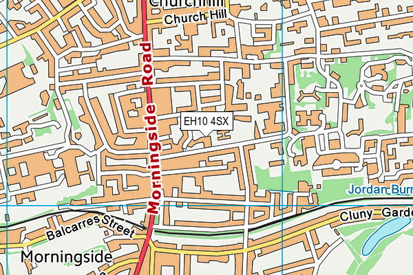 EH10 4SX map - OS VectorMap District (Ordnance Survey)