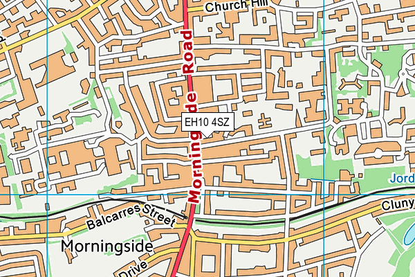 EH10 4SZ map - OS VectorMap District (Ordnance Survey)