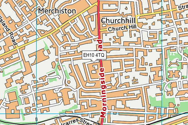 EH10 4TQ map - OS VectorMap District (Ordnance Survey)