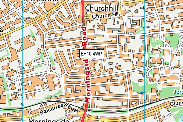 EH10 4WP map - OS VectorMap District (Ordnance Survey)