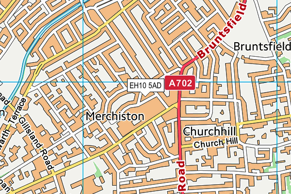 EH10 5AD map - OS VectorMap District (Ordnance Survey)