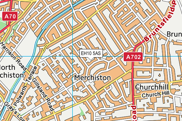 EH10 5AS map - OS VectorMap District (Ordnance Survey)