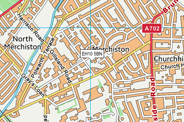 EH10 5BN map - OS VectorMap District (Ordnance Survey)