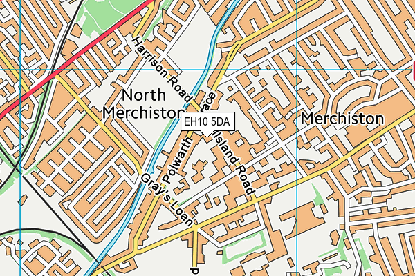 EH10 5DA map - OS VectorMap District (Ordnance Survey)