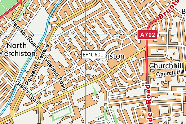EH10 5DL map - OS VectorMap District (Ordnance Survey)