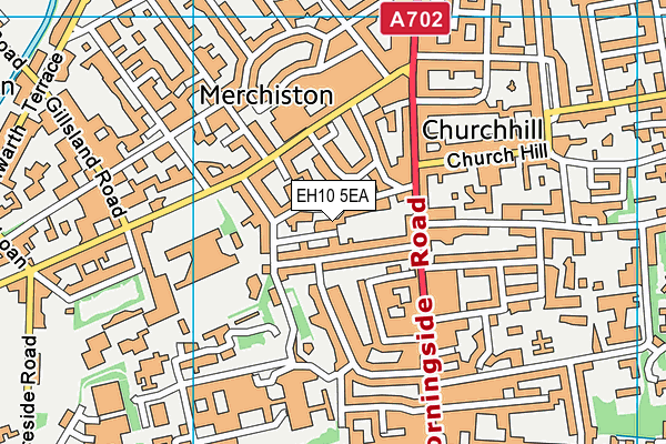 EH10 5EA map - OS VectorMap District (Ordnance Survey)