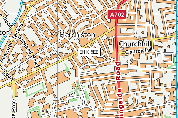 EH10 5EB map - OS VectorMap District (Ordnance Survey)