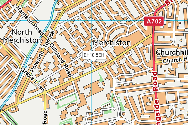 EH10 5EH map - OS VectorMap District (Ordnance Survey)