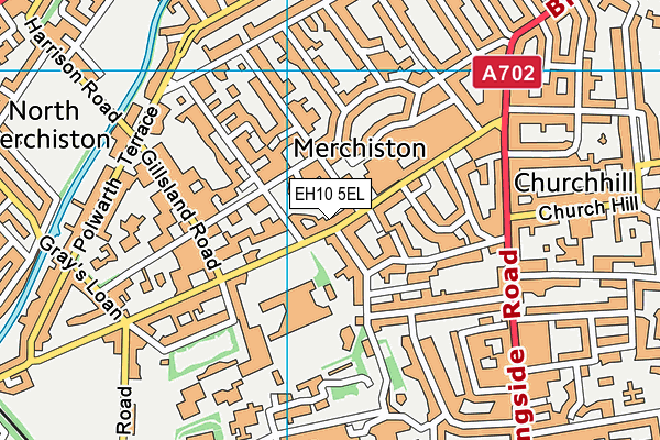 EH10 5EL map - OS VectorMap District (Ordnance Survey)