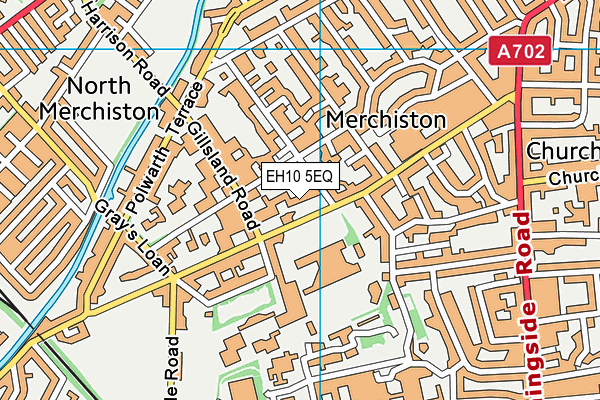 EH10 5EQ map - OS VectorMap District (Ordnance Survey)