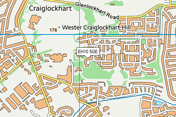 EH10 5GE map - OS VectorMap District (Ordnance Survey)