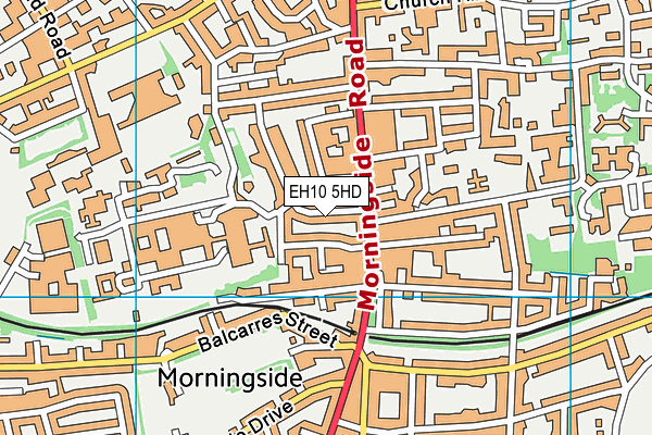 EH10 5HD map - OS VectorMap District (Ordnance Survey)