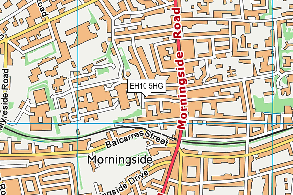 EH10 5HG map - OS VectorMap District (Ordnance Survey)