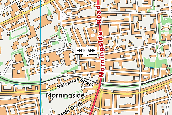 EH10 5HH map - OS VectorMap District (Ordnance Survey)