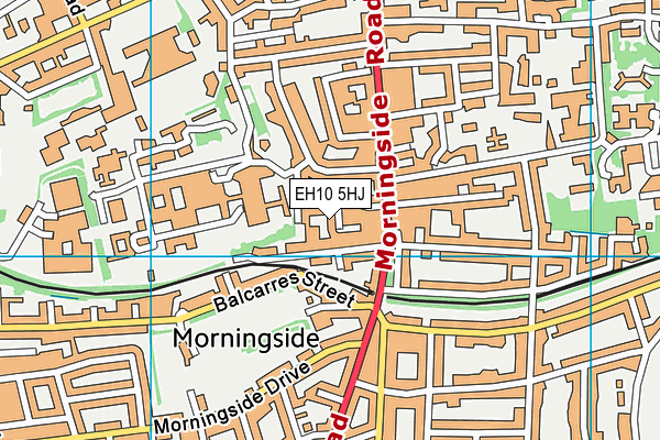 EH10 5HJ map - OS VectorMap District (Ordnance Survey)