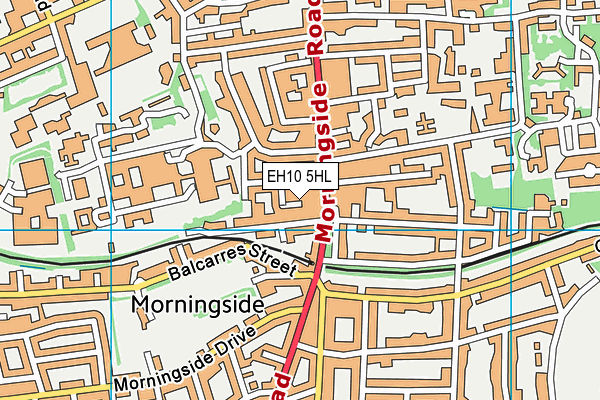 EH10 5HL map - OS VectorMap District (Ordnance Survey)