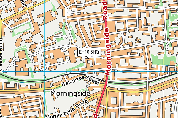 EH10 5HQ map - OS VectorMap District (Ordnance Survey)