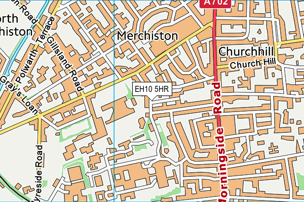 EH10 5HR map - OS VectorMap District (Ordnance Survey)