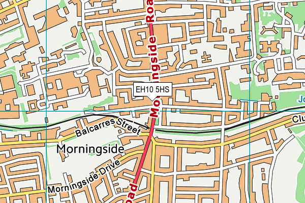 EH10 5HS map - OS VectorMap District (Ordnance Survey)