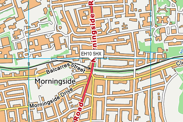 EH10 5HX map - OS VectorMap District (Ordnance Survey)