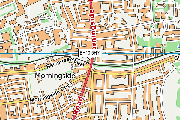 EH10 5HY map - OS VectorMap District (Ordnance Survey)