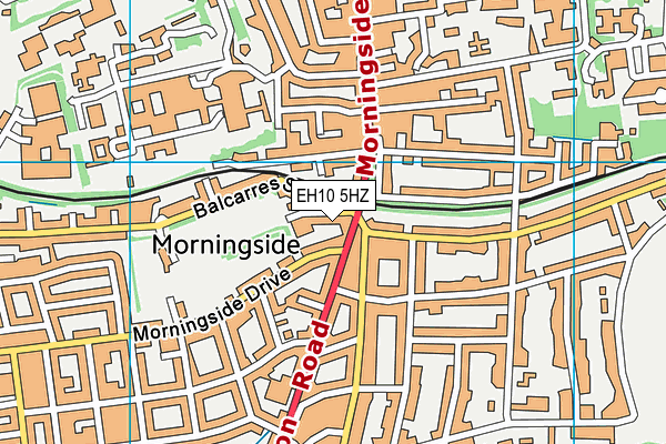 EH10 5HZ map - OS VectorMap District (Ordnance Survey)