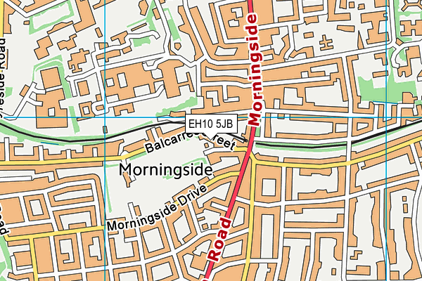 EH10 5JB map - OS VectorMap District (Ordnance Survey)