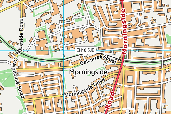 EH10 5JE map - OS VectorMap District (Ordnance Survey)