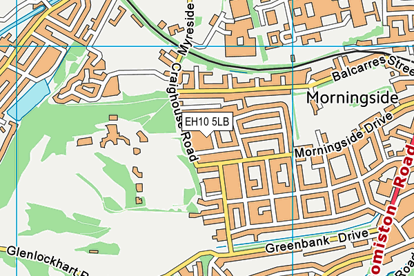 EH10 5LB map - OS VectorMap District (Ordnance Survey)