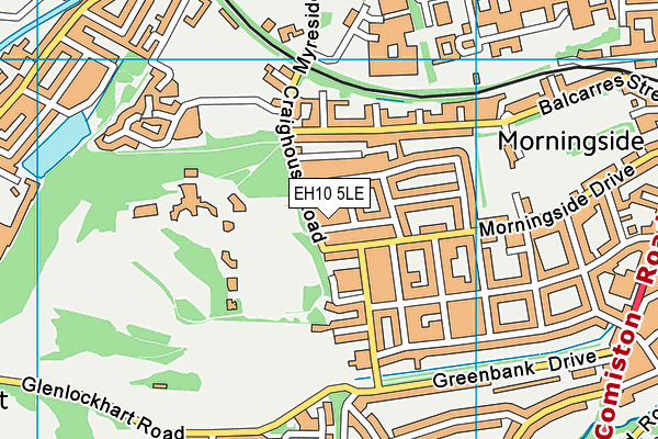 EH10 5LE map - OS VectorMap District (Ordnance Survey)