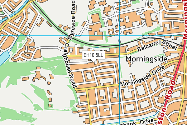 EH10 5LL map - OS VectorMap District (Ordnance Survey)