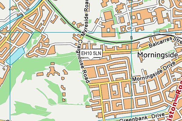 EH10 5LN map - OS VectorMap District (Ordnance Survey)