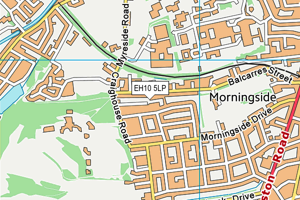 EH10 5LP map - OS VectorMap District (Ordnance Survey)