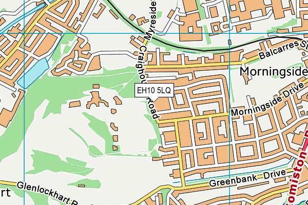 EH10 5LQ map - OS VectorMap District (Ordnance Survey)