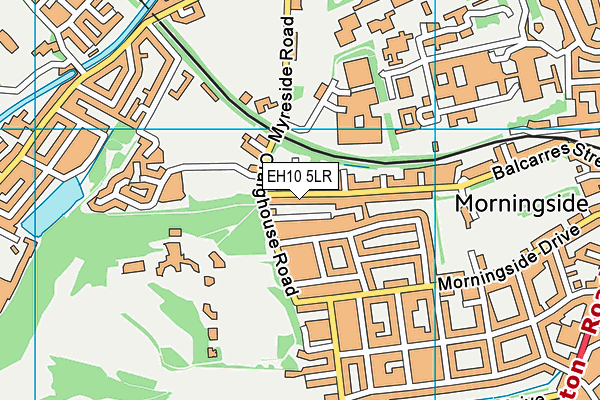 EH10 5LR map - OS VectorMap District (Ordnance Survey)