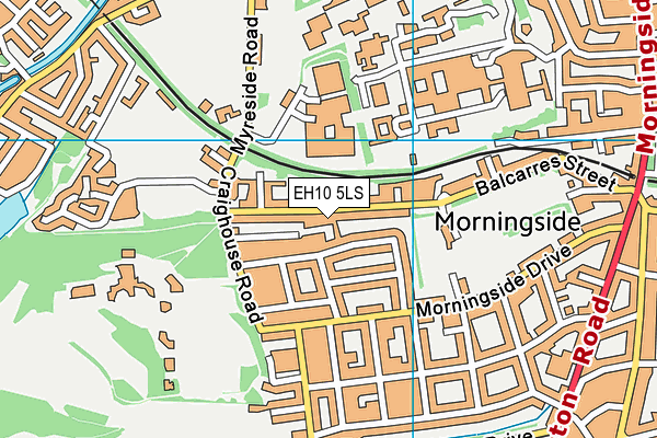 EH10 5LS map - OS VectorMap District (Ordnance Survey)