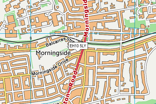 EH10 5LY map - OS VectorMap District (Ordnance Survey)