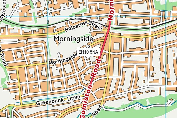 EH10 5NA map - OS VectorMap District (Ordnance Survey)