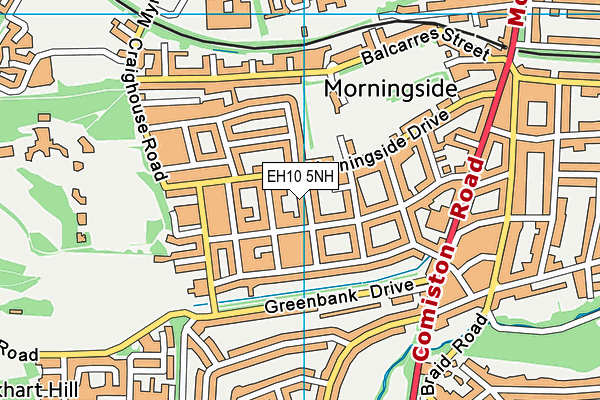 EH10 5NH map - OS VectorMap District (Ordnance Survey)